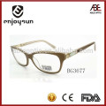 Natürliche Farbe Dame Acetat optische Rahmen eyewear mit OEM-Logo
